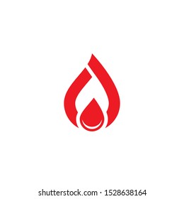 Blood ilustration logo vector template