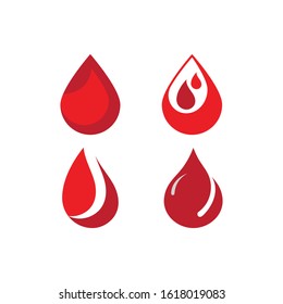 Blood ilustration logo vector template