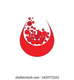Blood ilustration logo vector template