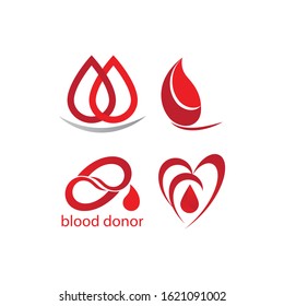 Blood ilustration logo vector template