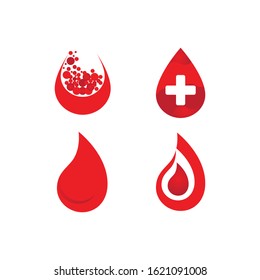 Blood ilustration logo vector template