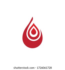 Blood ilustration logo vector template