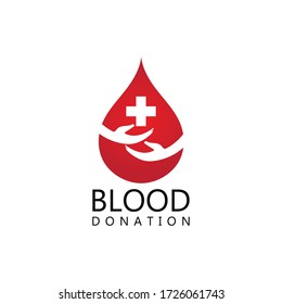 Blood ilustration logo vector template