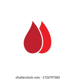 Plantilla vectorial del logotipo de la ilustración sanguínea