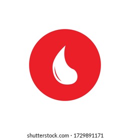 Blood ilustration logo vector template