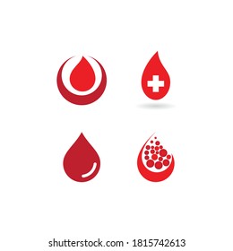 Blood ilustration logo vector template