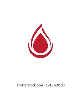 Plantilla vectorial del logotipo de la ilustración sanguínea