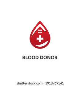 Blood ilustration logo vector template