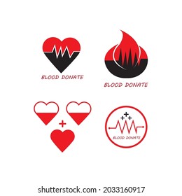 Blood ilustration logo vector template