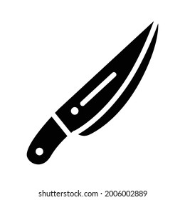 blood knife icon solid illustration helloween