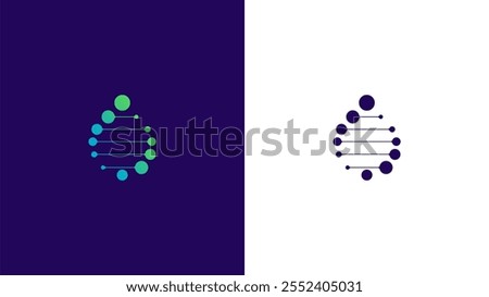 Blood Lab or Blood DNA logo concept vector icon