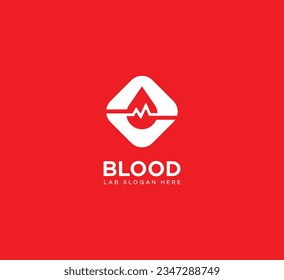 blood lab logo Design Template Vector icon