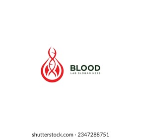 blood lab logo Design Template Vector icon