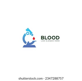 blood lab logo Design Template Vector icon