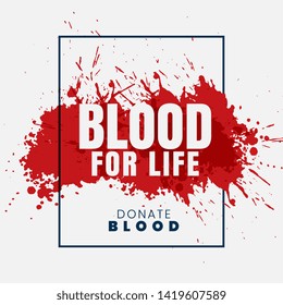 blood for life concept background