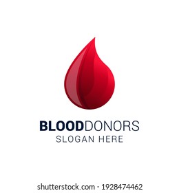 Blood Logo Design Vector Illustration