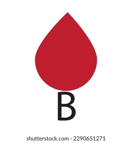 ilustración vectorial del logotipo sanguíneo