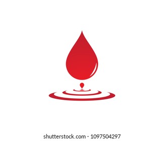 Blood logo icon vector template