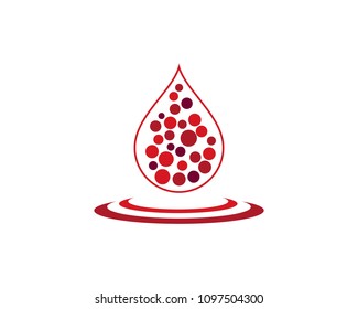 Blood logo icon vector template