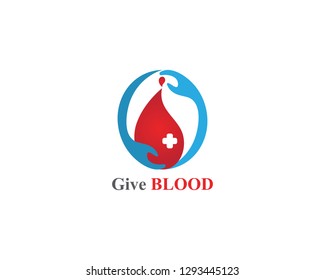 Blood logo icon vector template illustration