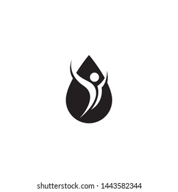 Blood logo icon vector template