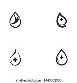 Blood logo icon vector template