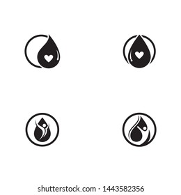 Blood logo icon vector template