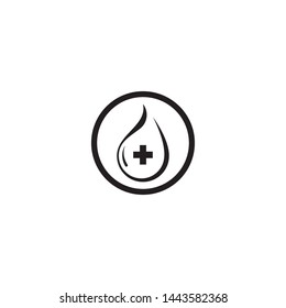Blood logo icon vector template