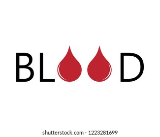 Blood logo template vector icon illustration design