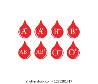 Blood logo template vector icon illustration design