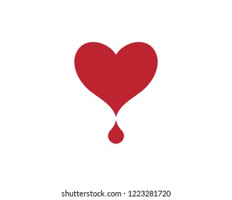 Blood logo template vector icon illustration design
