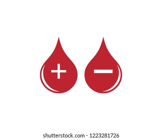 Blood logo template vector icon illustration design