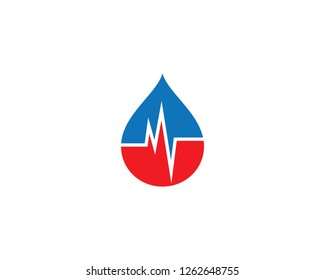 Blood logo template vector icon