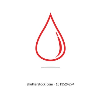 Blood logo template vector icon illustration design