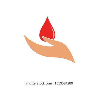 Blood logo template vector icon illustration design
