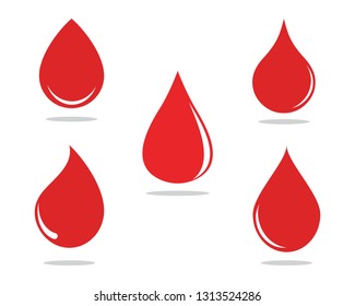Blood logo template vector icon illustration design