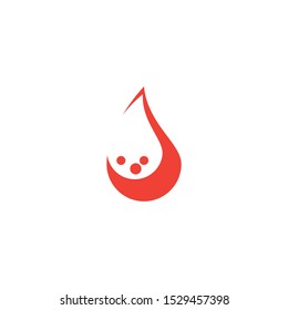 Blood logo template vector icon illustration design
