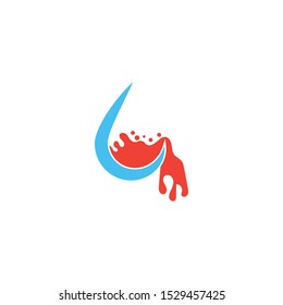 Blood logo template vector icon illustration design