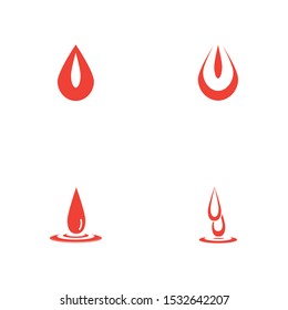 Blood logo template vector icon illustration design