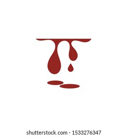 Blood logo template vector icon illustration design