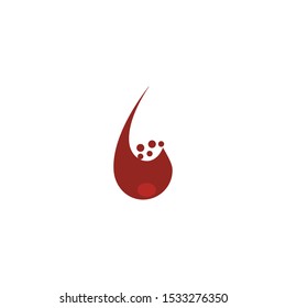 Blood logo template vector icon illustration design