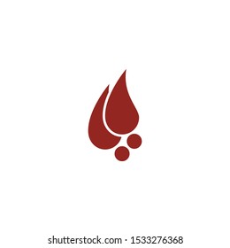 Blood logo template vector icon illustration design