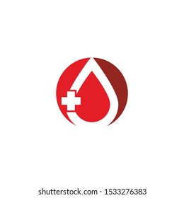Blood logo template vector icon illustration design