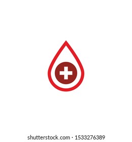 Blood logo template vector icon illustration design
