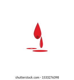 Blood logo template vector icon illustration design