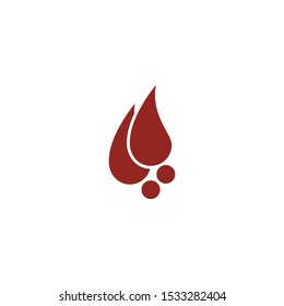 Blood logo template vector icon illustration design