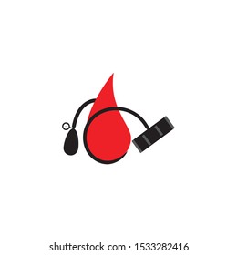 Blood logo template vector icon illustration design