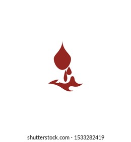 Blood logo template vector icon illustration design