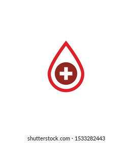 Blood logo template vector icon illustration design