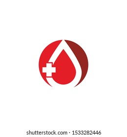 Blood logo template vector icon illustration design